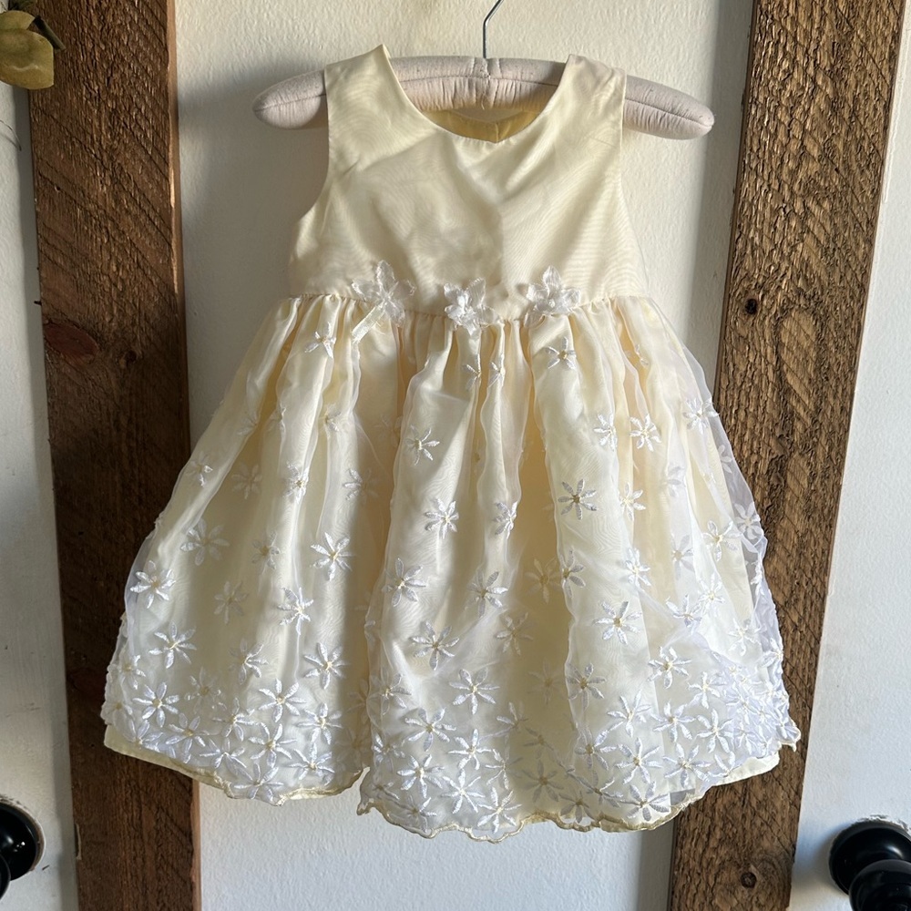 Perfectly Dressed Pale Yellow Formal Dress 12 Months Baby Girl